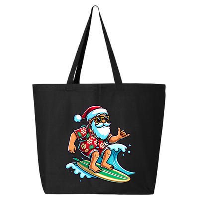 Cool Surfing Santa Christmas In July Summer Beach Party Tank Top 25L Jumbo Tote