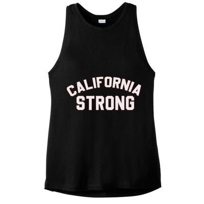 California Strong Swea Ladies PosiCharge Tri-Blend Wicking Tank
