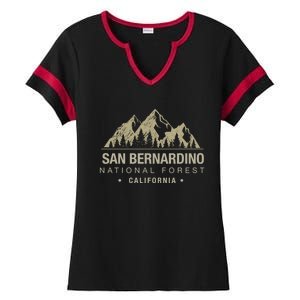 California Souvenir San Bernardino National Forest Cool Gift Ladies Halftime Notch Neck Tee