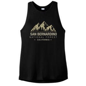 California Souvenir San Bernardino National Forest Cool Gift Ladies PosiCharge Tri-Blend Wicking Tank