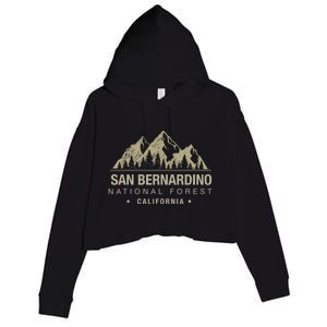 California Souvenir San Bernardino National Forest Cool Gift Crop Fleece Hoodie