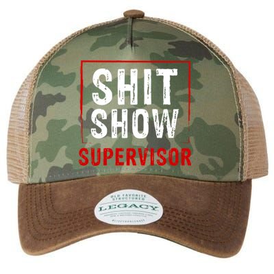 Cool Shit Show Supervisor Hilarious Vintage For Adults Legacy Tie Dye Trucker Hat