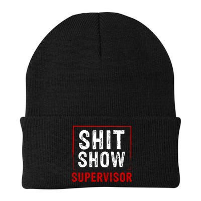 Cool Shit Show Supervisor Hilarious Vintage For Adults Beanie