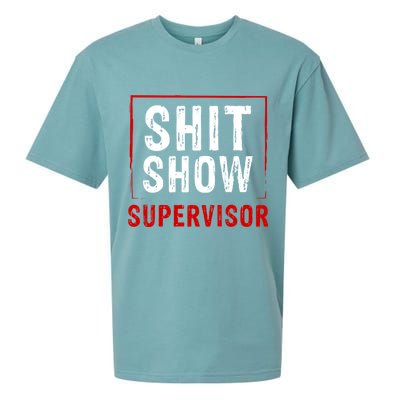Cool Shit Show Supervisor Hilarious Vintage For Adults Sueded Cloud Jersey T-Shirt