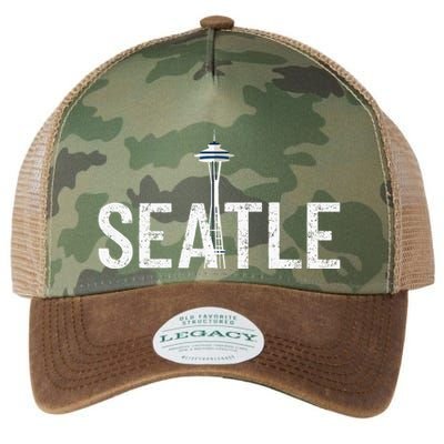 Cool Seattle Space Needle Souvenir Usa Washington Legacy Tie Dye Trucker Hat