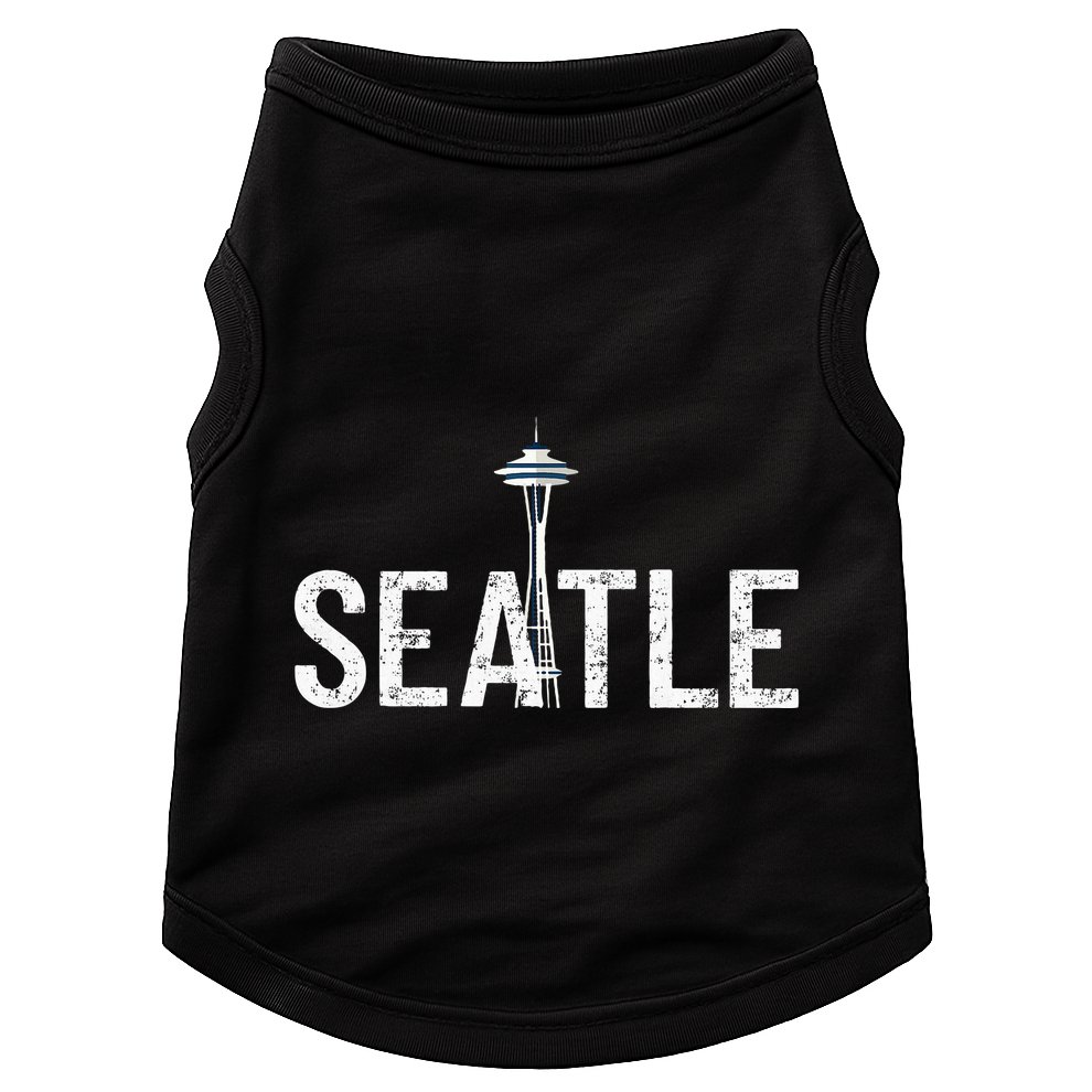 Cool Seattle Space Needle Souvenir Usa Washington Doggie Tank