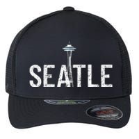 Cool Seattle Space Needle Souvenir Usa Washington Flexfit Unipanel Trucker Cap