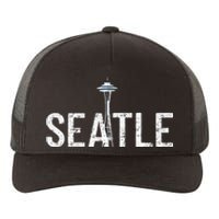 Cool Seattle Space Needle Souvenir Usa Washington Yupoong Adult 5-Panel Trucker Hat