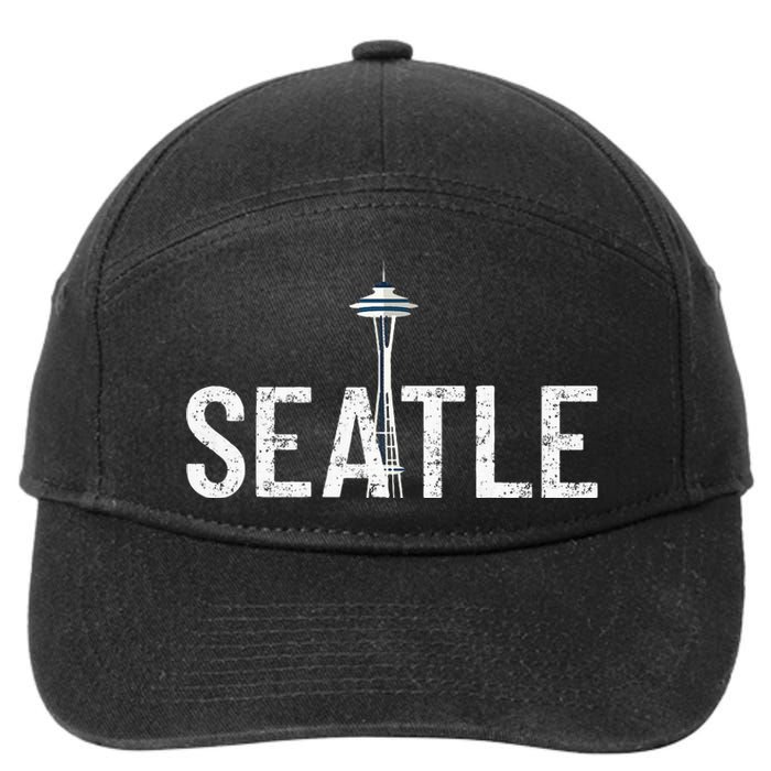 Cool Seattle Space Needle Souvenir Usa Washington 7-Panel Snapback Hat