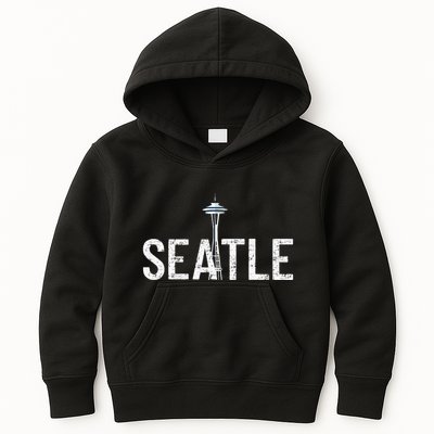 Cool Seattle Space Needle Souvenir Usa Washington Kids Hoodie