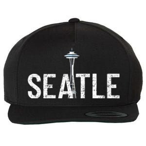 Cool Seattle Space Needle Souvenir Usa Washington Wool Snapback Cap