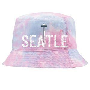 Cool Seattle Space Needle Souvenir Usa Washington Tie-Dyed Bucket Hat