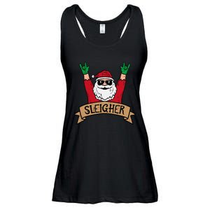 Christmas Sleigher Santa Rock Xmas Rocker Ladies Essential Flowy Tank