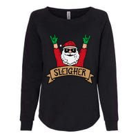 Christmas Sleigher Santa Rock Xmas Rocker Womens California Wash Sweatshirt