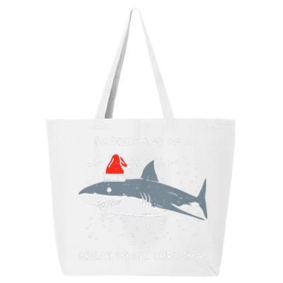 Christmas Shark Santa Hat Xmas Santa Jaws Funny Shark Pun 25L Jumbo Tote