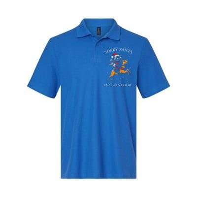 Christmas Sorry Santa Xmas Softstyle Adult Sport Polo