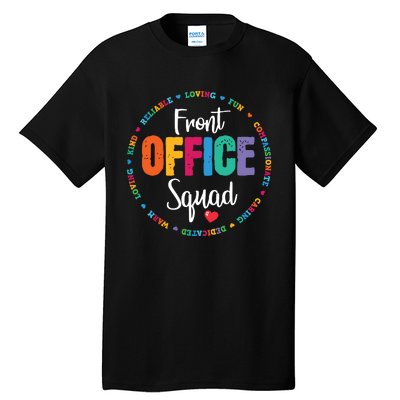 Cute School Secretary Admin Appreciation Front Office Squad Tall T-Shirt