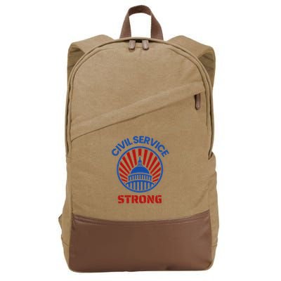 Civil Service Strong Protect Federal Workers Cotton Canvas Backpack