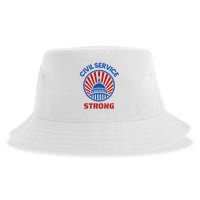 Civil Service Strong Protect Federal Workers Sustainable Bucket Hat