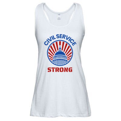 Civil Service Strong Protect Federal Workers Ladies Essential Flowy Tank