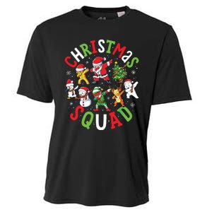 Christmas Squad Santa Dabbing Family Matching Pajamas Cooling Performance Crew T-Shirt