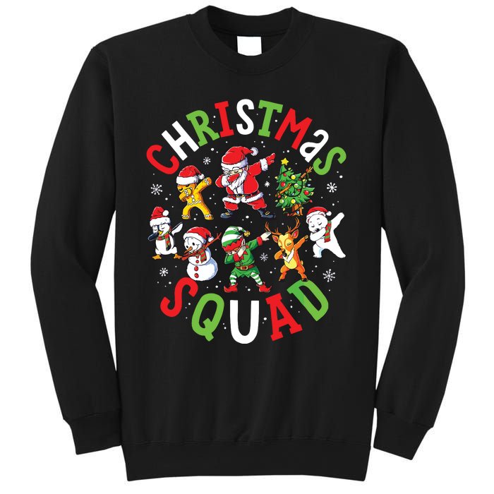 Christmas Squad Santa Dabbing Family Matching Pajamas Sweatshirt