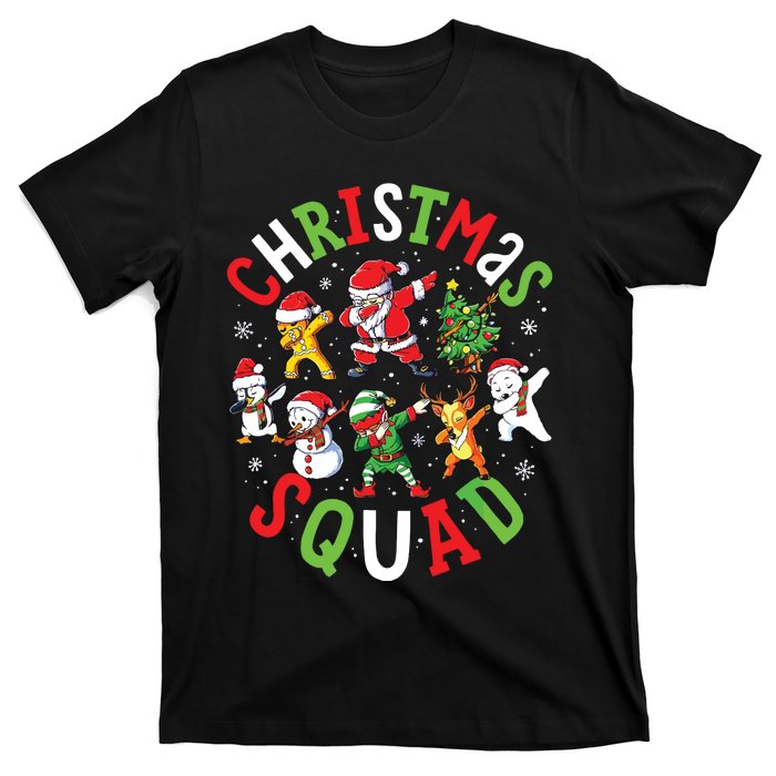 Christmas Squad Santa Dabbing Family Matching Pajamas T-Shirt