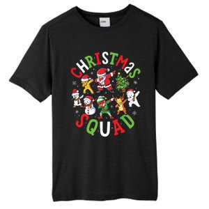 Christmas Squad Santa Dabbing Family Matching Pajamas Tall Fusion ChromaSoft Performance T-Shirt