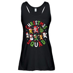 Christmas Squad Santa Dabbing Family Matching Pajamas Ladies Essential Flowy Tank