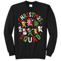 Christmas Squad Santa Dabbing Family Matching Pajamas Tall Sweatshirt