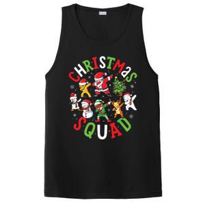 Christmas Squad Santa Dabbing Family Matching Pajamas PosiCharge Competitor Tank