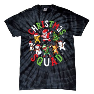 Christmas Squad Santa Dabbing Family Matching Pajamas Tie-Dye T-Shirt