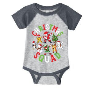 Christmas Squad Santa Dabbing Family Matching Pajamas Infant Baby Jersey Bodysuit