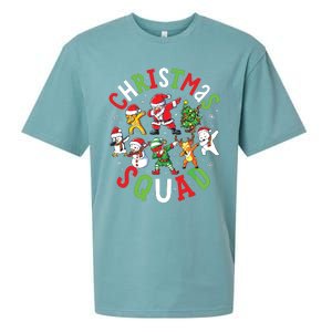 Christmas Squad Santa Dabbing Family Matching Pajamas Sueded Cloud Jersey T-Shirt