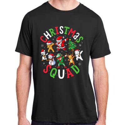 Christmas Squad Santa Dabbing Elf Family Matching Pajamas Adult ChromaSoft Performance T-Shirt