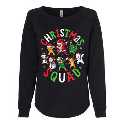 Christmas Squad Santa Dabbing Elf Family Matching Pajamas Womens California Wash Sweatshirt