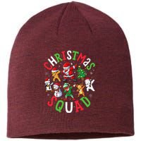 Christmas Squad Santa Dabbing Elf Family Matching Pajamas Sustainable Beanie