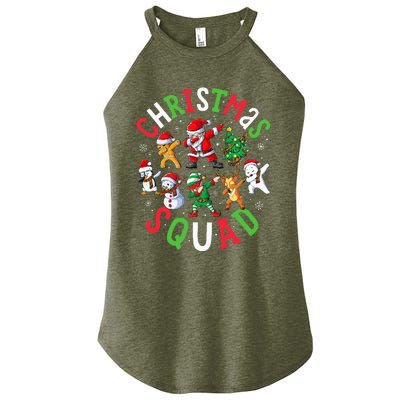 Christmas Squad Santa Dabbing Elf Family Matching Pajamas Women's Perfect Tri Rocker Tank