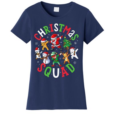 Christmas Squad Santa Dabbing Elf Family Matching Pajamas Women's T-Shirt