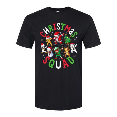 Christmas Squad Santa Dabbing Elf Family Matching Pajamas Softstyle® CVC T-Shirt