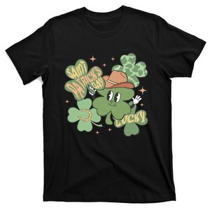 Cute Shamrock Smile Happy St Patricks Day Go Lucky Family T-Shirt