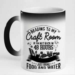 Crafty Scrapbooking Scrapbook Lover Gift 11oz Black Color Changing Mug