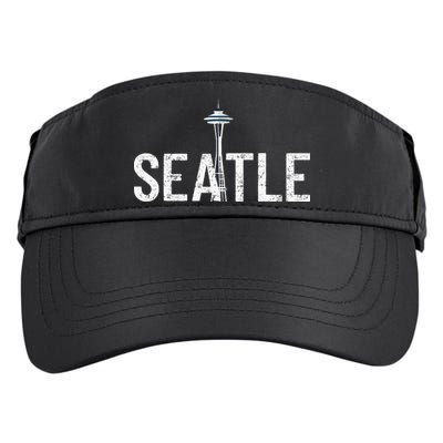 Cool Seattle Space Needle Souvenir Usa Washington Gift Adult Drive Performance Visor