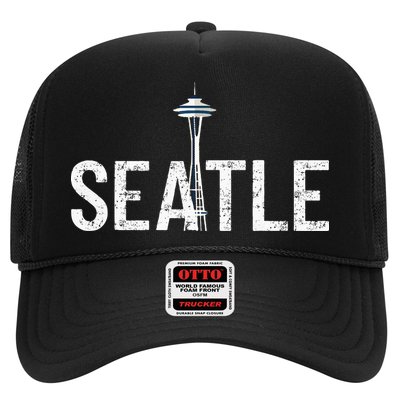 Cool Seattle Space Needle Souvenir Usa Washington Gift Trucker Hat