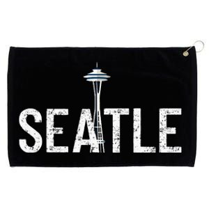 Cool Seattle Space Needle Souvenir Usa Washington Gift Grommeted Golf Towel