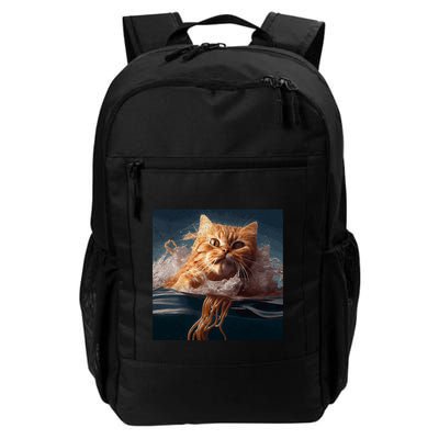 Cat Swimming Spaghetti Gift Backpack