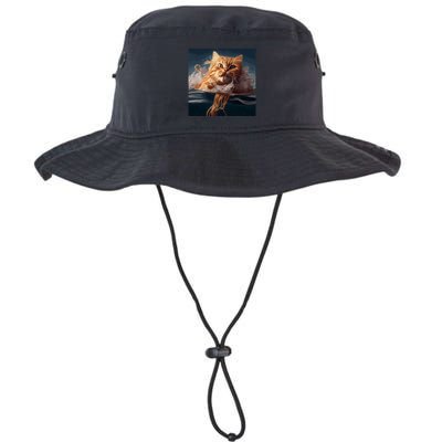 Cat Swimming Spaghetti Gift Bucket Hat