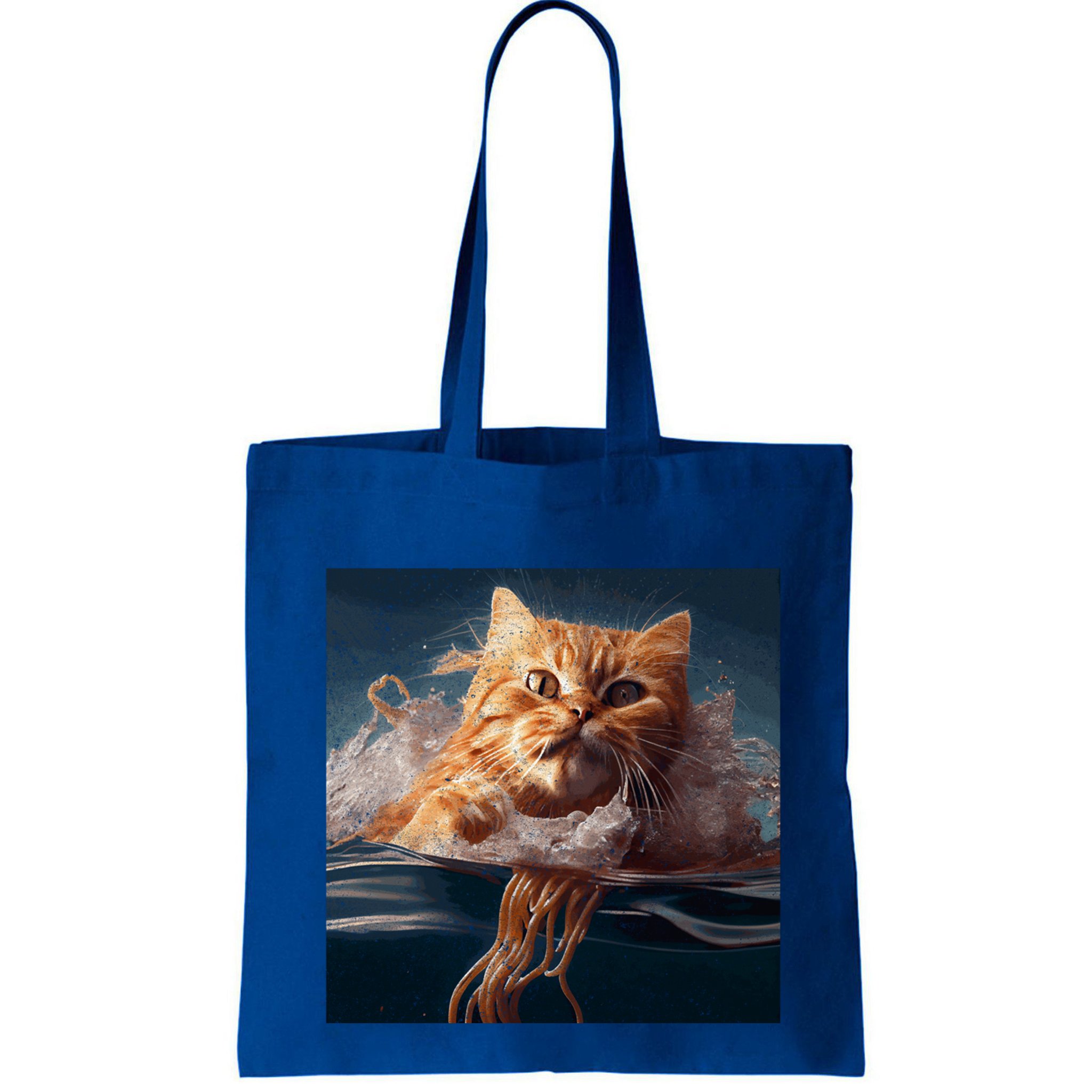 Cat Swimming Spaghetti Gift Bag