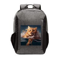 Cat Swimming Spaghetti Gift Vector Backpack