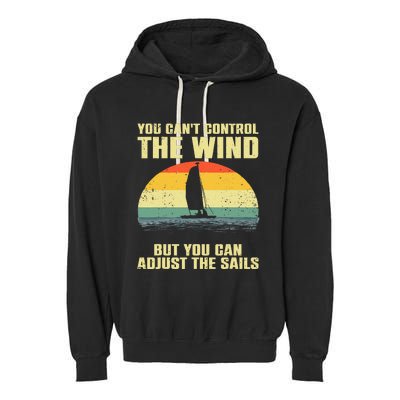 Cool Sailing Sailboat Boating Sail Boat Owners Garment-Dyed Fleece Hoodie